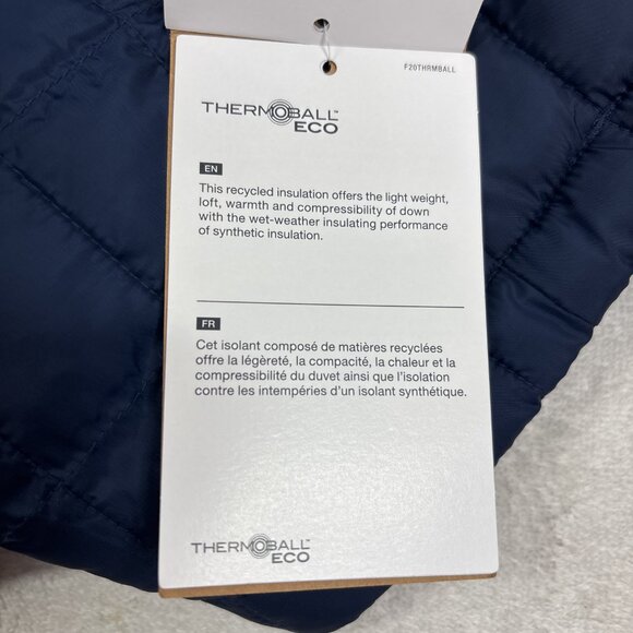 The North Face Men's Thermalball Insulated Jacket Size XXL/2X Summit Navy NWT - Picture 10 of 14